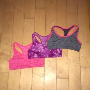 Girls sports bra set